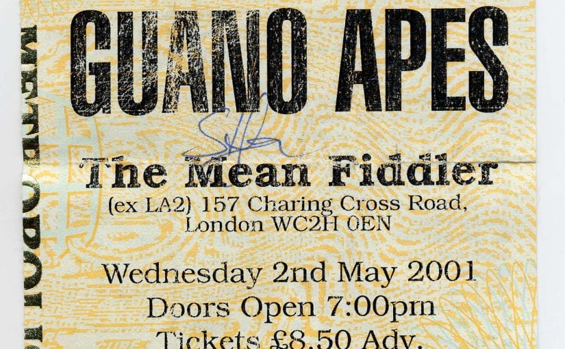 Guano Apes, Sugar Coma, @ Mean Fiddler,(Astoria2),London 2-5-01