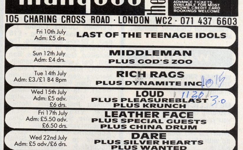 Loud, @ Marquee Club,London 15-7-92